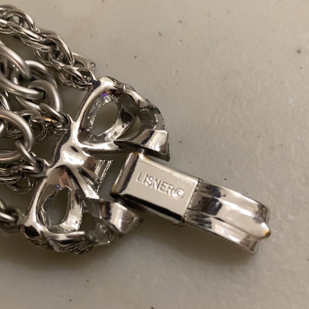 Lisner Silver Multi Chain Bracelet - image 5